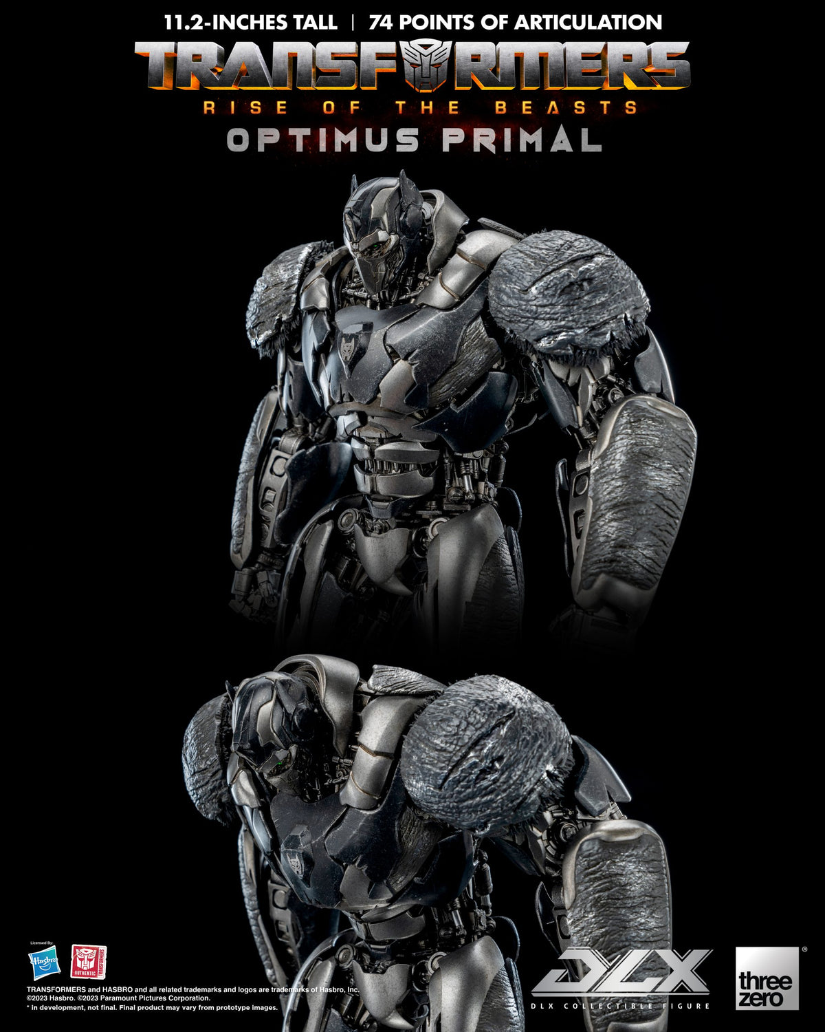 Transformers: Rise of the Beasts Optimus Primal THREE ZERO