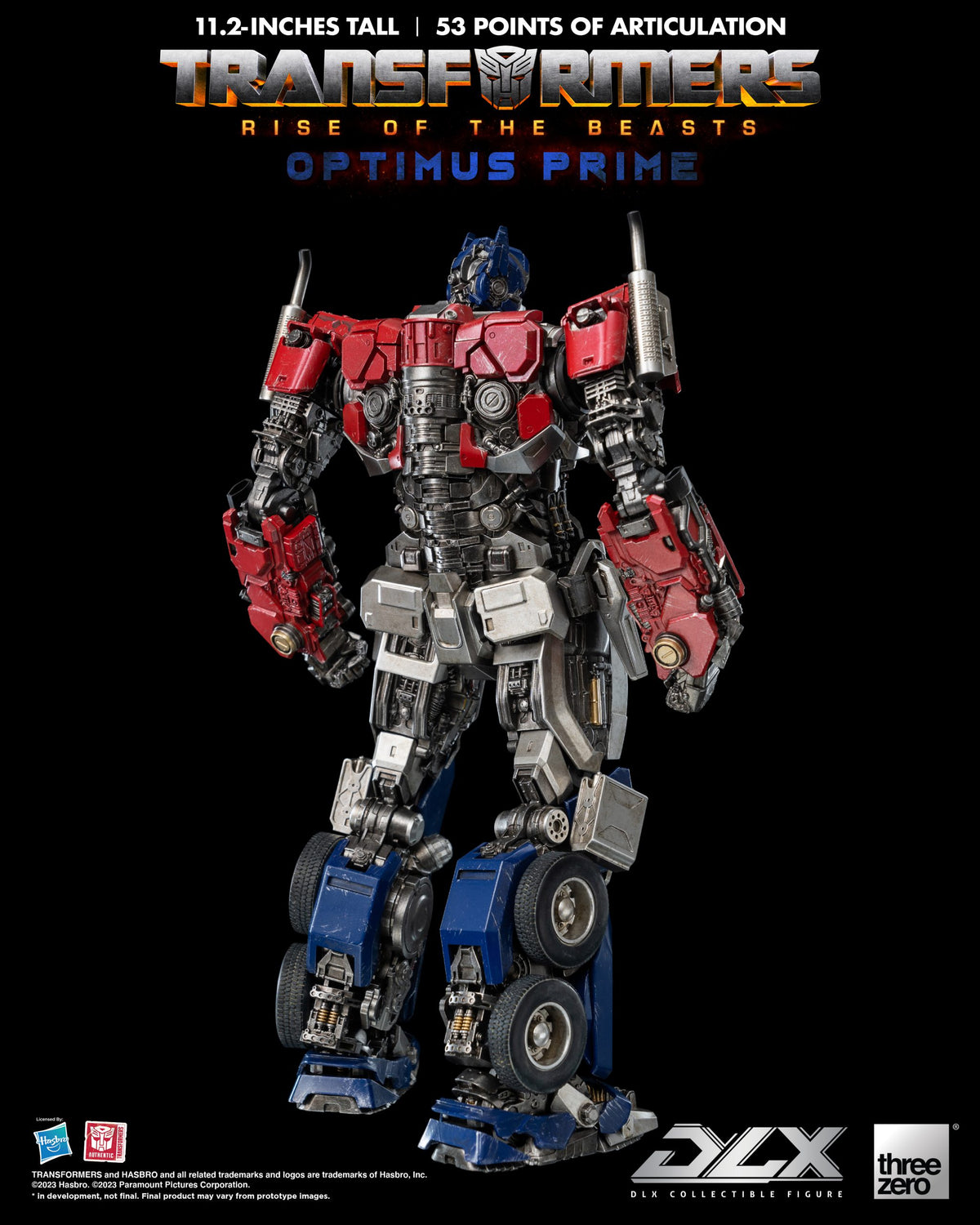 Transformers: Rise of the Beasts Optimus Prime DLX Action Figure  THREE ZERO
