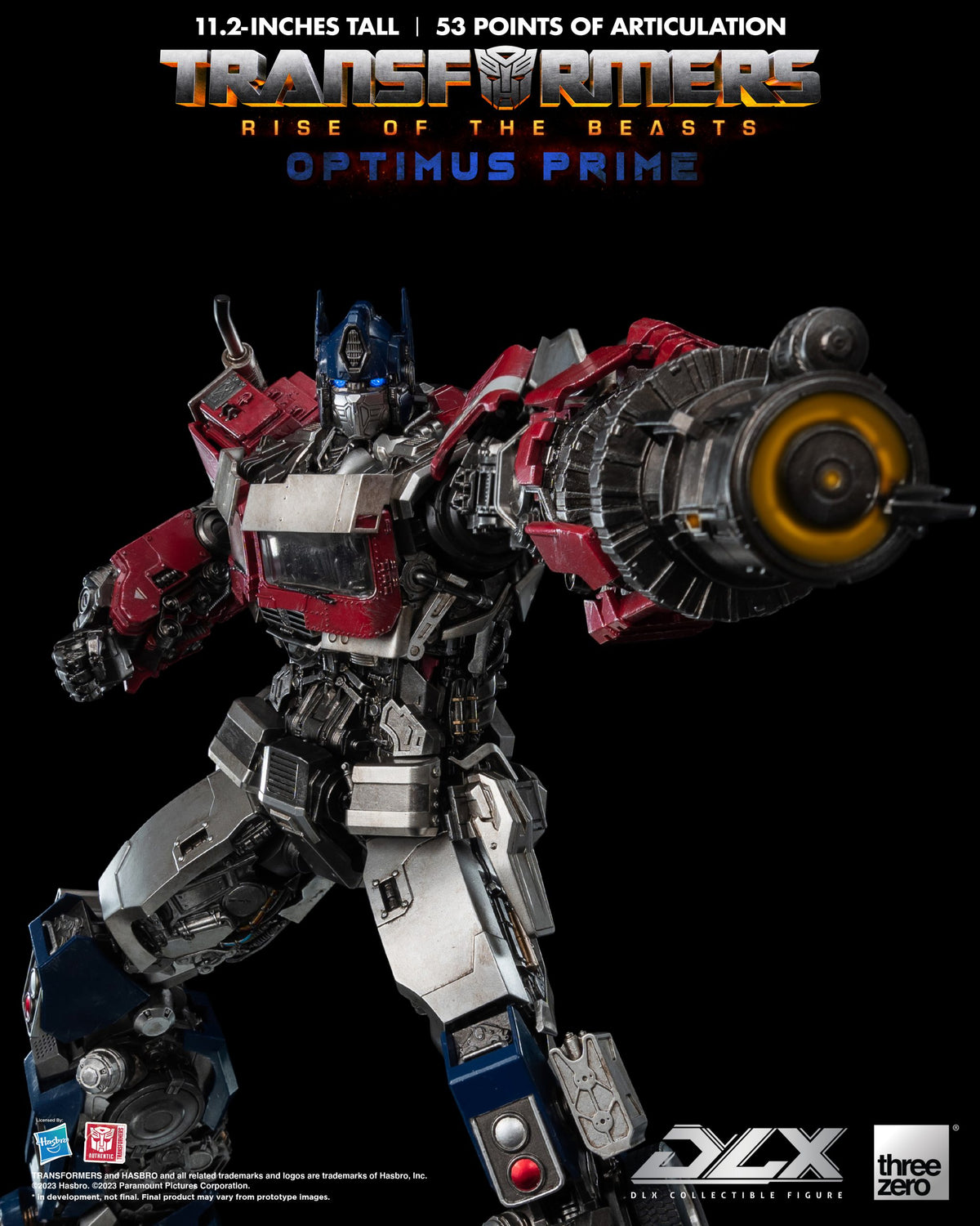 Transformers: Rise of the Beasts Optimus Prime DLX Action Figure  THREE ZERO