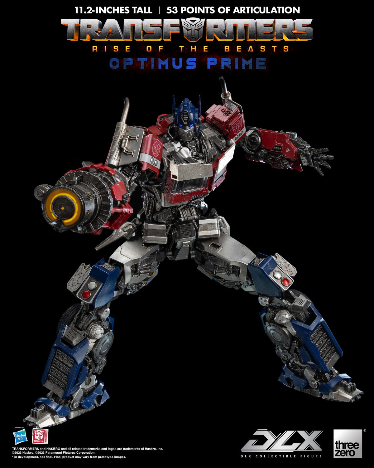 Transformers: Rise of the Beasts Optimus Prime DLX Action Figure  THREE ZERO