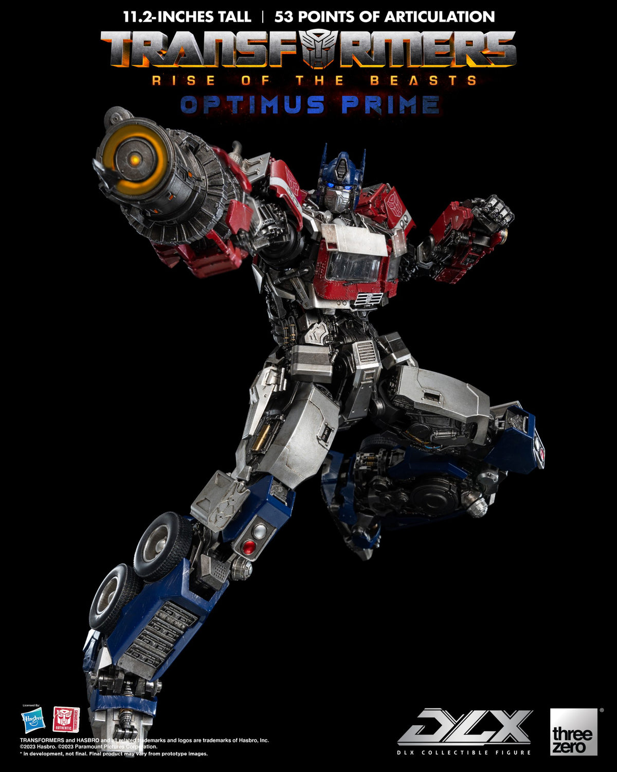 Transformers: Rise of the Beasts Optimus Prime DLX Action Figure  THREE ZERO