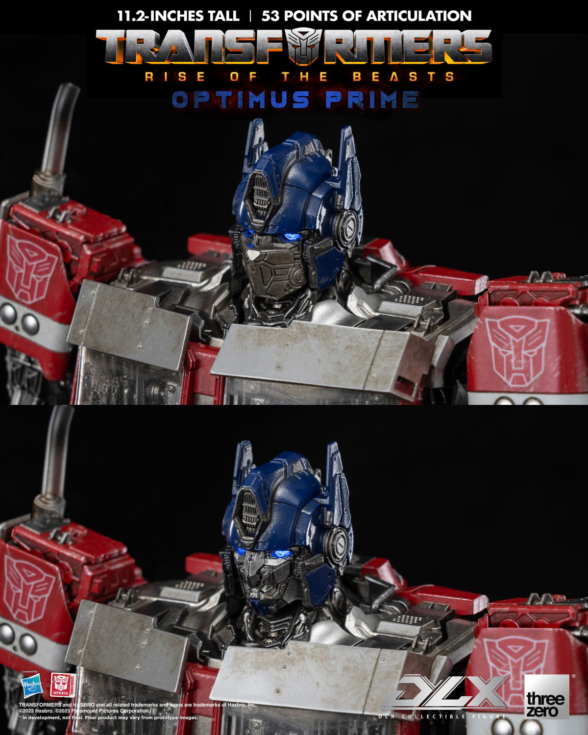 Transformers: Rise of the Beasts Optimus Prime DLX Action Figure  THREE ZERO
