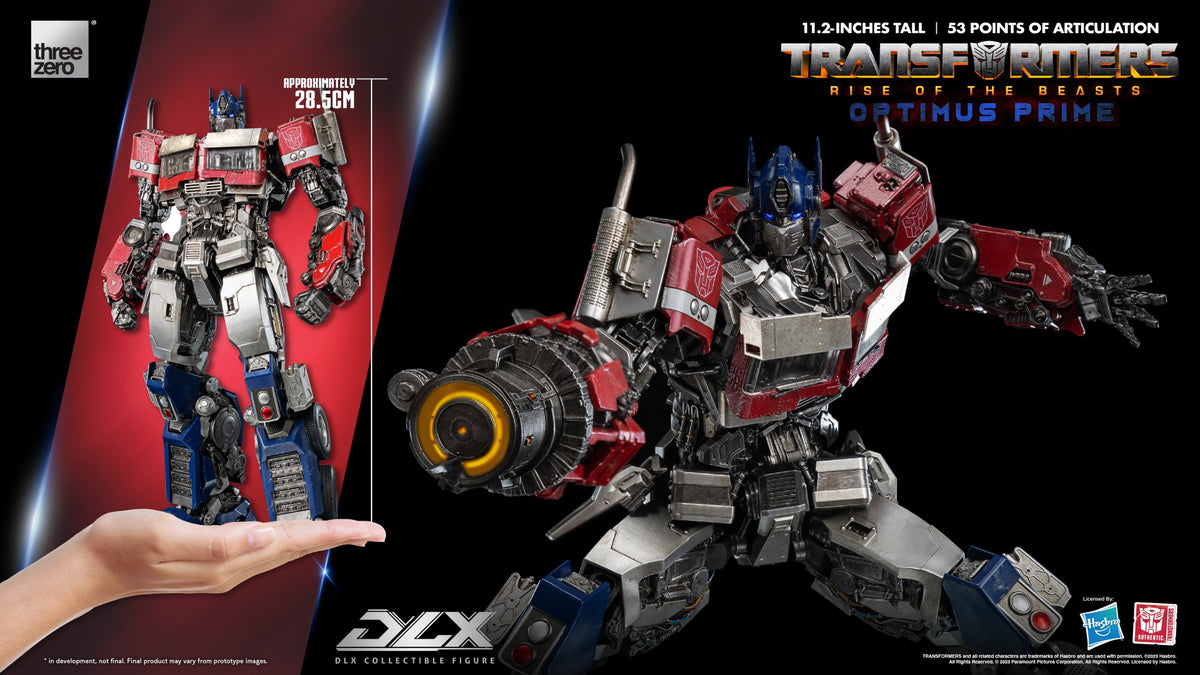 Transformers: Rise of the Beasts Optimus Prime DLX Action Figure  THREE ZERO