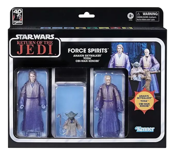 Star Wars Anakin Skywalker Yoda and Obi-Wan Kenobi Force Spirits The Black Series