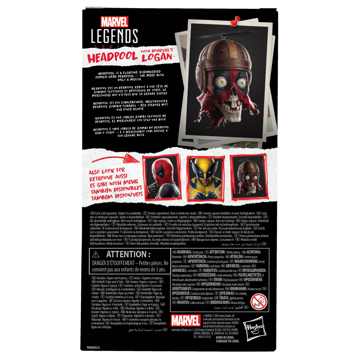 Deadpool &amp; Wolverine: Headpool with Marvel’s Logan Marvel Legends