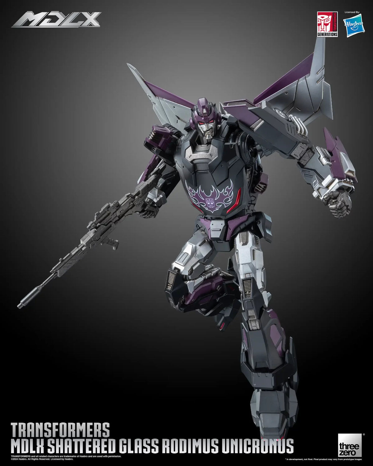Transformers Shattered Glass Rodimus Unicronus MDLX THREE ZERO