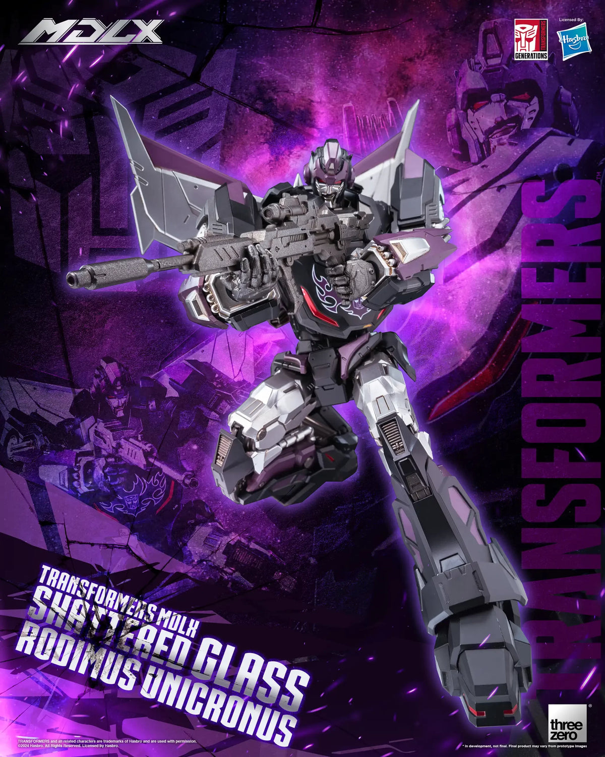 Transformers Shattered Glass Rodimus Unicronus MDLX THREE ZERO