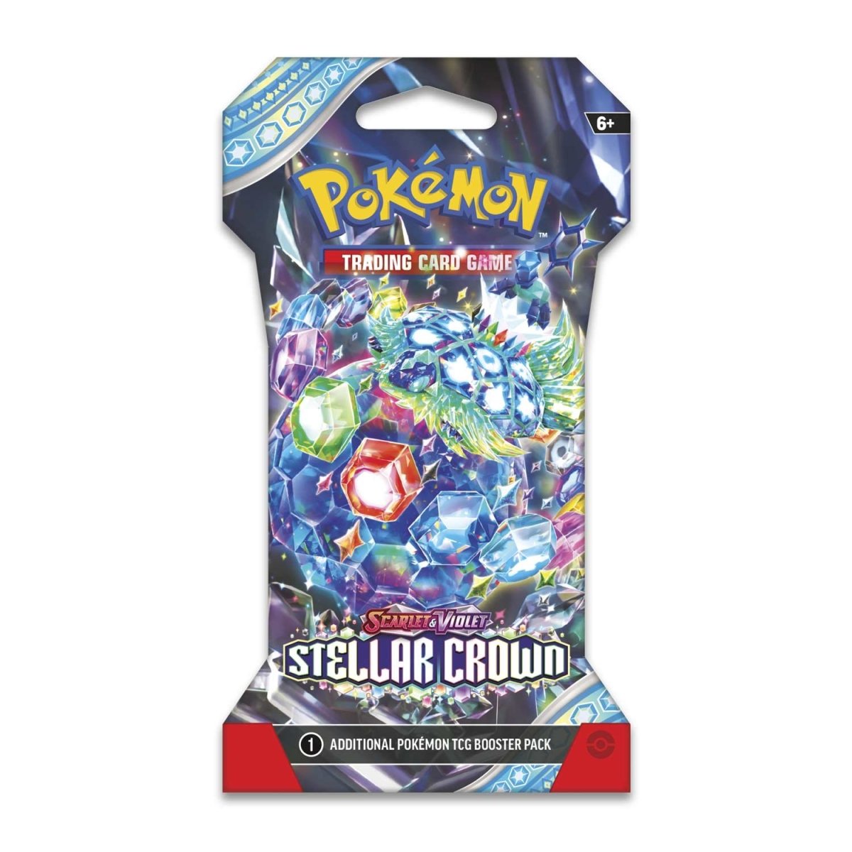 Pokémon TCG: Scarlet &amp; Violet 7 Stellar Crown Sleeved Booster Pack (10 Cards) / Inglés - Español