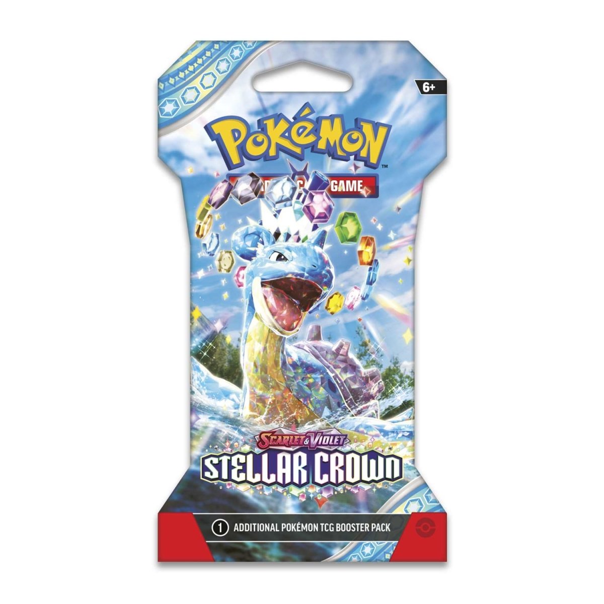 Pokémon TCG: Scarlet &amp; Violet 7 Stellar Crown Sleeved Booster Pack (10 Cards) / Inglés - Español