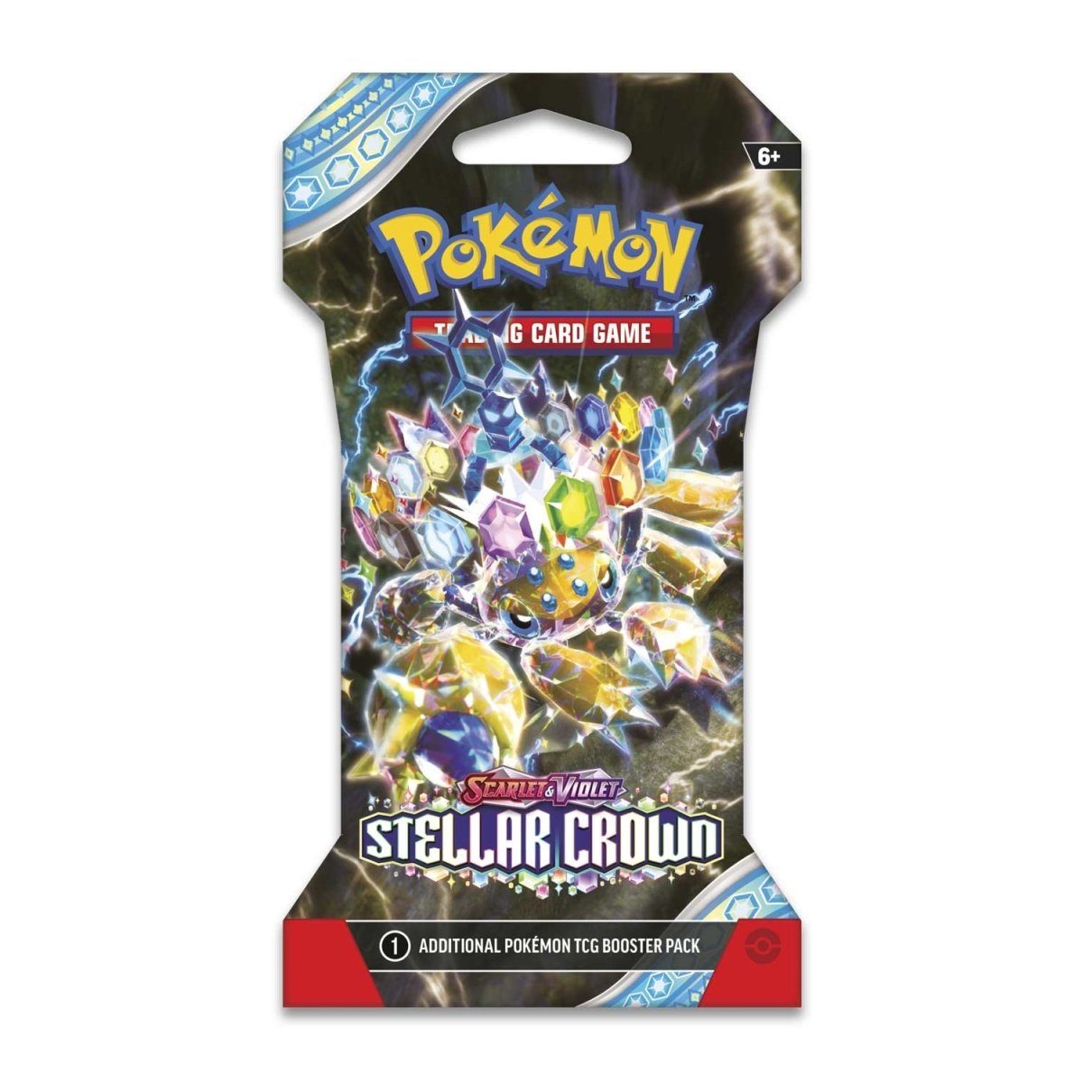 Pokémon TCG: Scarlet &amp; Violet 7 Stellar Crown Sleeved Booster Pack (10 Cards) / Inglés - Español