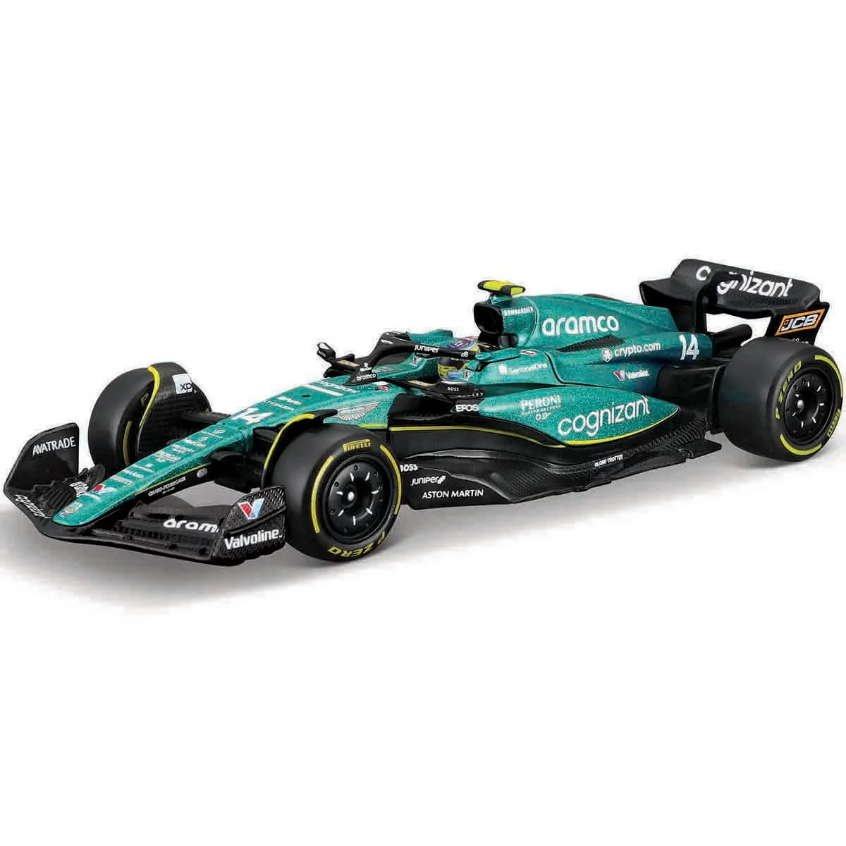 Formula 1 Aston Martin AMR23 (2023) Fernando Alonso #14 Die-Cast Metal Bburago