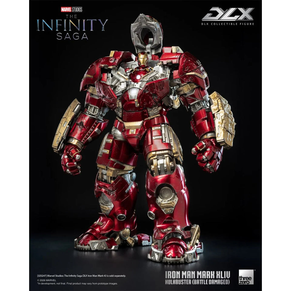 [Preventa]  Marvel Studios: The Infinity Saga Iron Man Mark 44 Hulkbuster Battle Damaged DLX Threezero