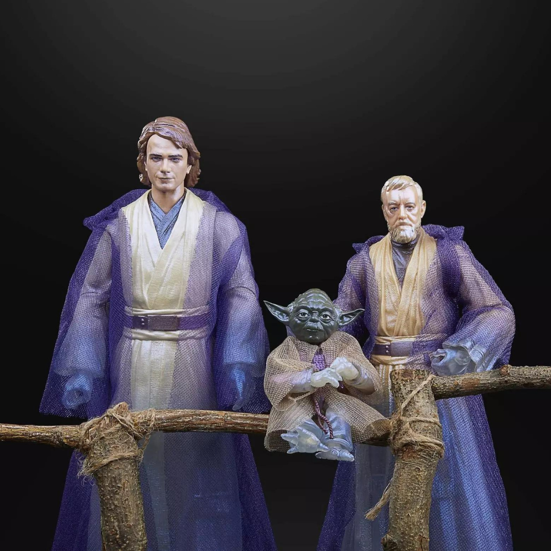 Star Wars Anakin Skywalker Yoda and Obi-Wan Kenobi Force Spirits The Black Series