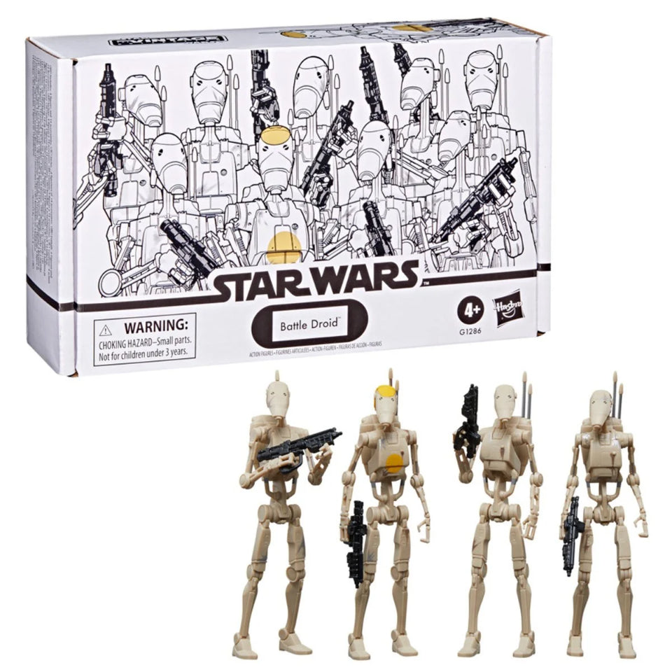 [Preventa] Star Wars The Vintage Collection Battle Droid 3 3/4-Inch Action Figures 4-Pack