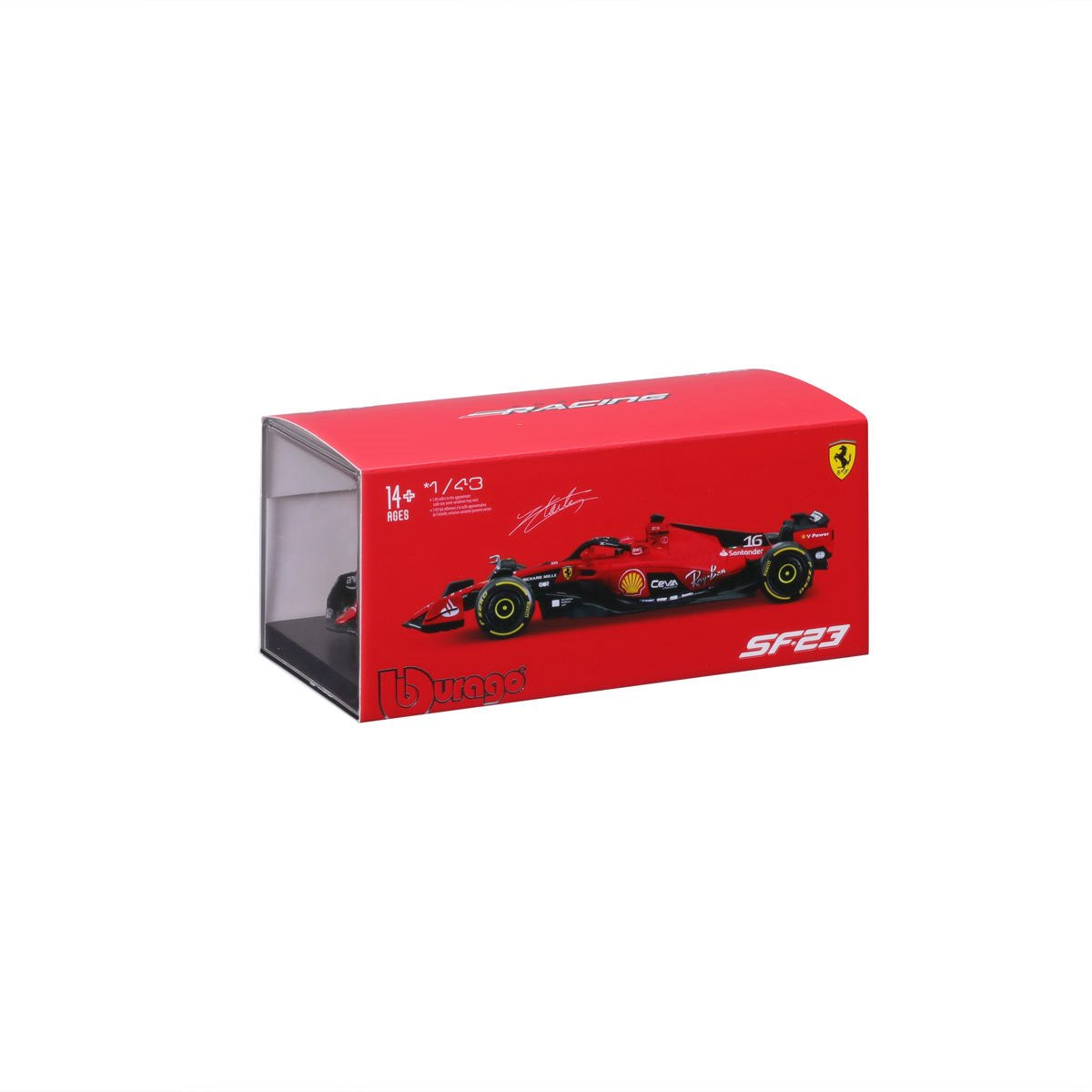 Formula 1 Ferrari SFR SF-23 Charles Leclerc #16 with Helmet (2023) Die-Cast Metal 1:43 Bburago