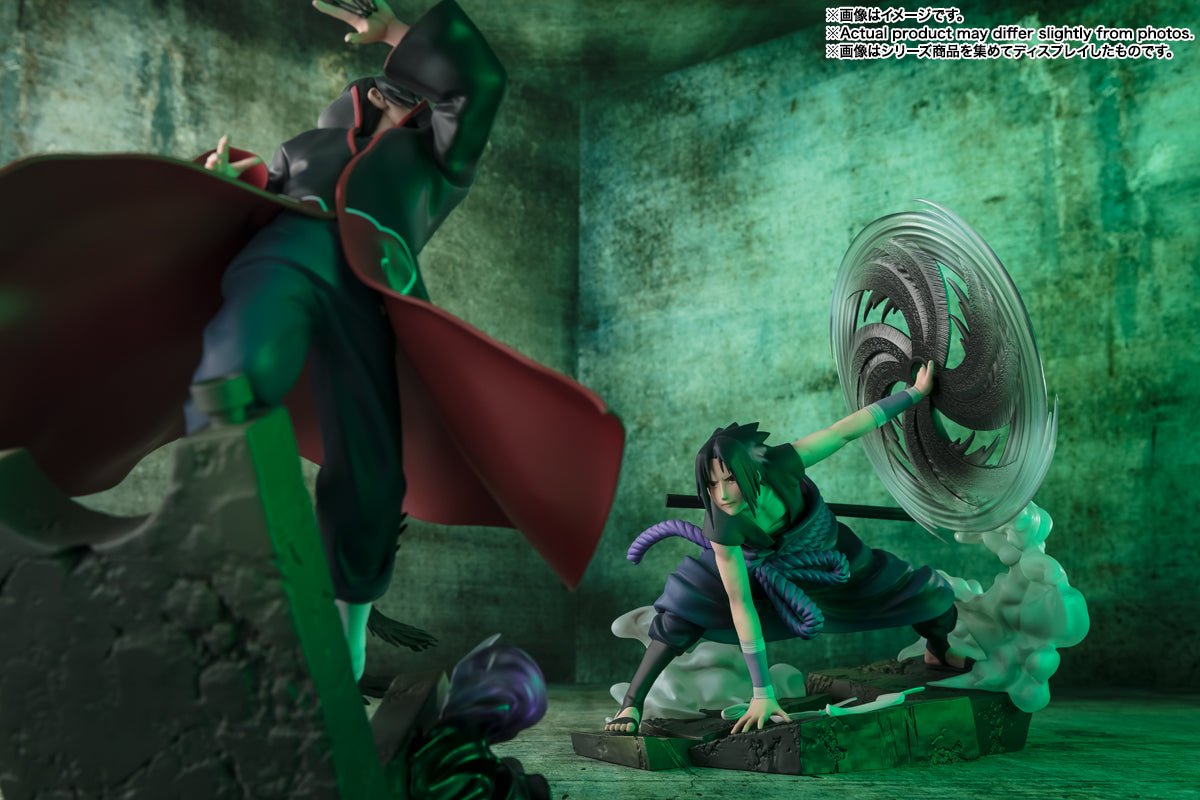Naruto Shippuuden Uchiha Sasuke The Light &amp; Dark of the Mangekyo Sharingan Figuarts Zero