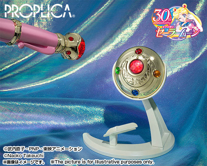 Sailor Moon Transformation Brooch &amp; Disguise Pen set Brilliant Color Edition Proplica