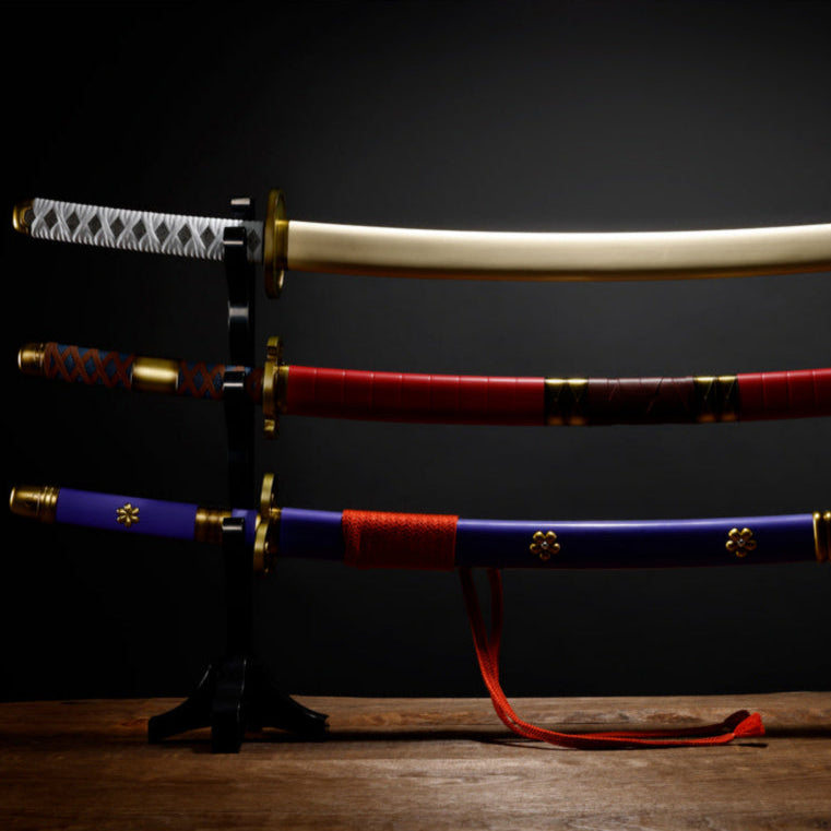 [Preventa] One Piece RORONOA ZORO THREE SWORDS set (Wado Ichimonji, Sandai Kitetsu, Enma) 1/1 PROPLICA