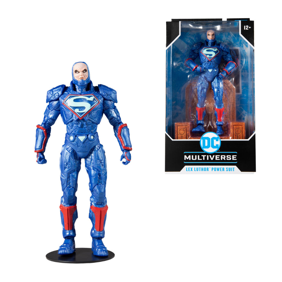 DC Multiverse Lex Luthor w/Blue Power Suit and Throne 7&quot; Figure