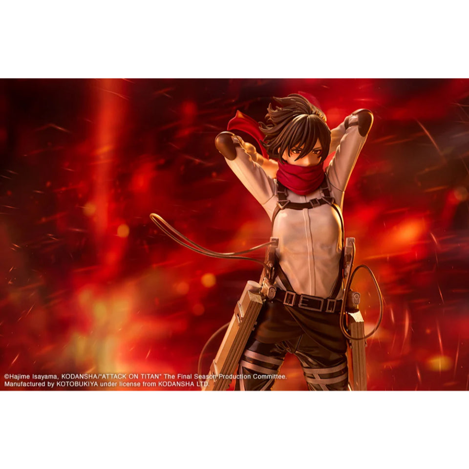 [Preventa] Attack on Titan: The Final Season Mikasa Ackerman Oshi Works Statue Kotobukiya