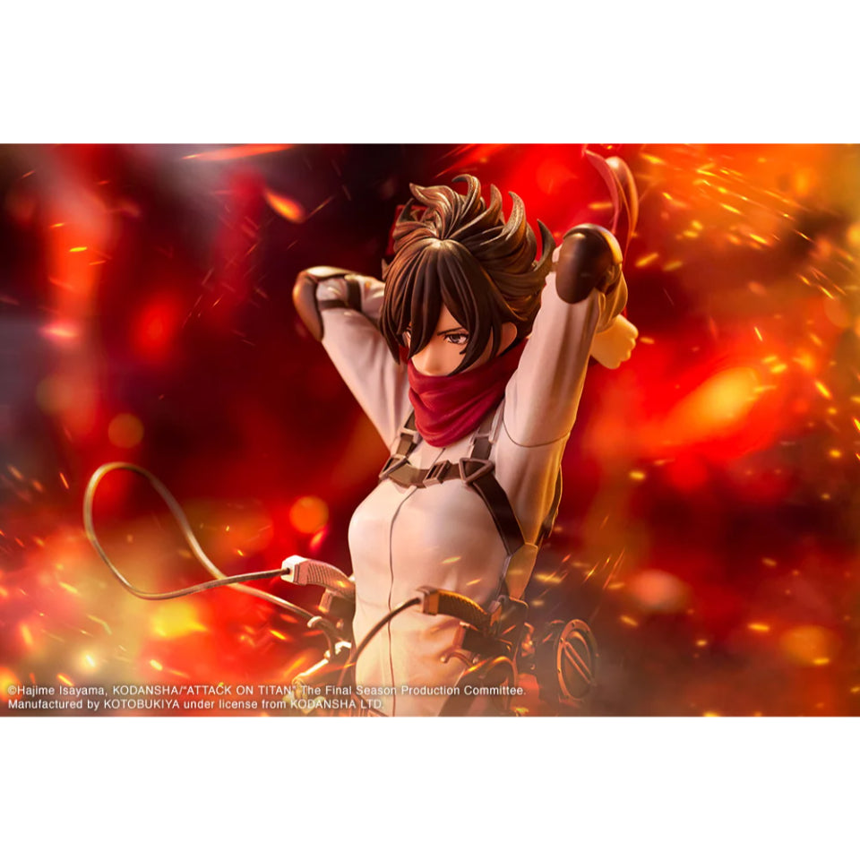 [Preventa] Attack on Titan: The Final Season Mikasa Ackerman Oshi Works Statue Kotobukiya