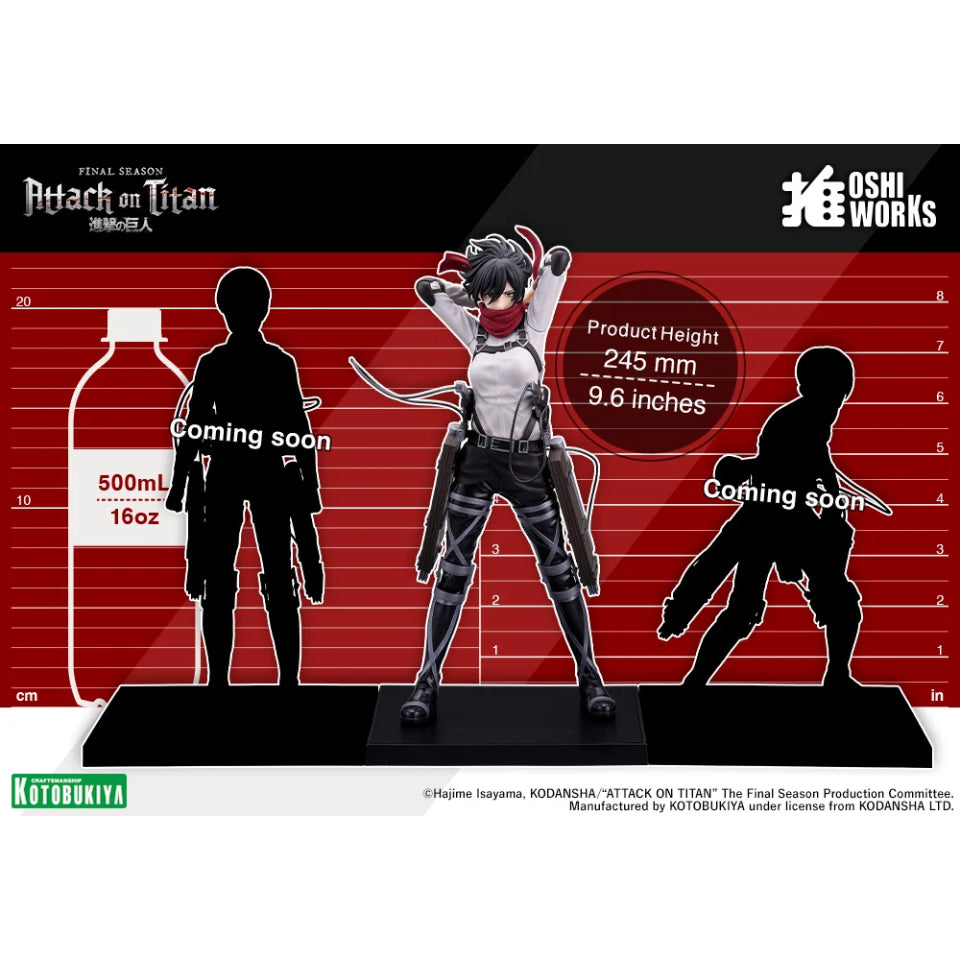 [Preventa] Attack on Titan: The Final Season Mikasa Ackerman Oshi Works Statue Kotobukiya