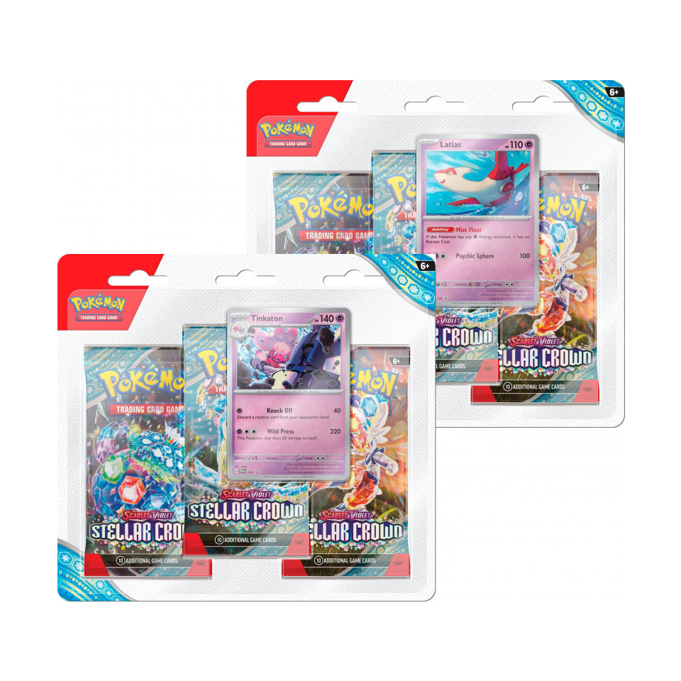 Pokémon TCG: Scarlet &amp; Violet 7 Stellar Crown Booster Blister / Inglés - Español