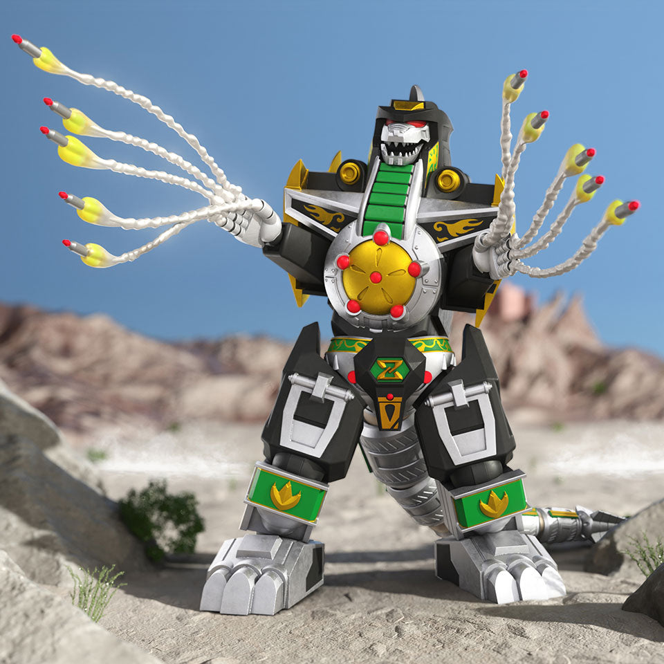 Mighty Morphin Power Rangers Dragonzord Power Rangers Ultimates SUPER7