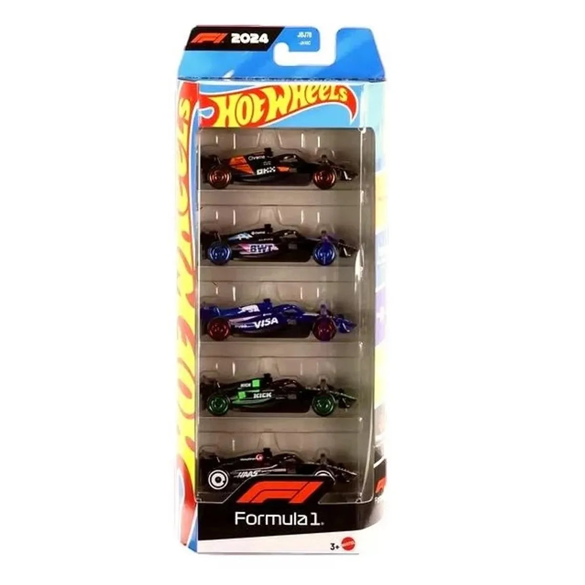 Hot Wheels Formula 1 Die-Cast Vehicles 5 Pack