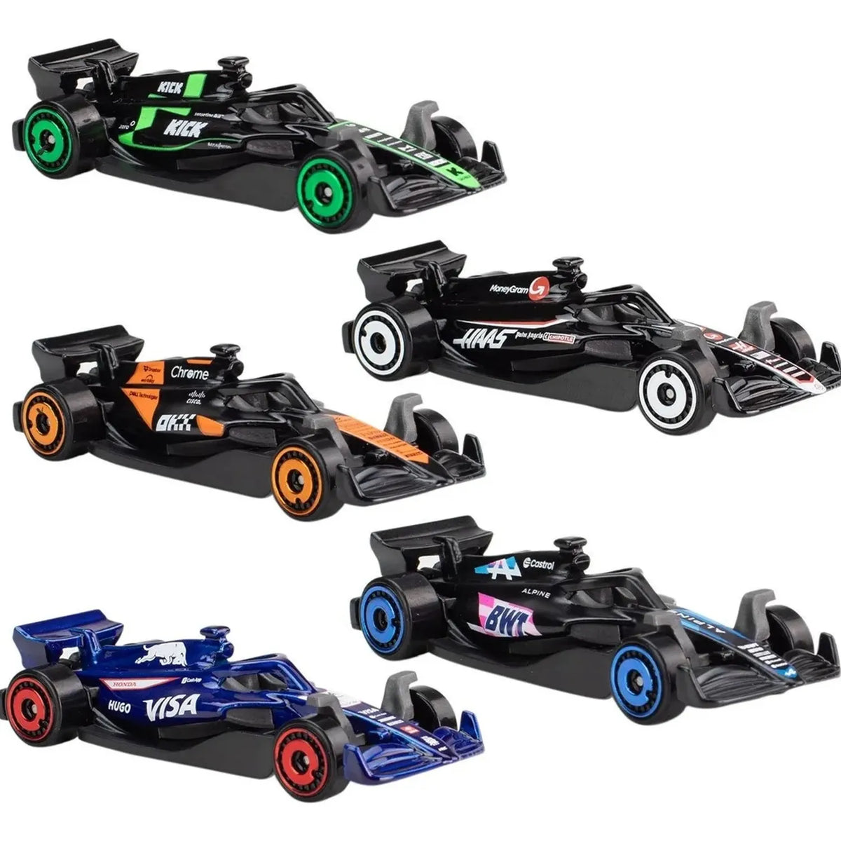 Hot Wheels Formula 1 Die-Cast Vehicles 5 Pack