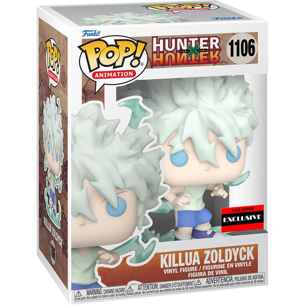Hunter X Hunter Killua Zoldyck Godspeed AAA Anime Exclusive Pop! 1106