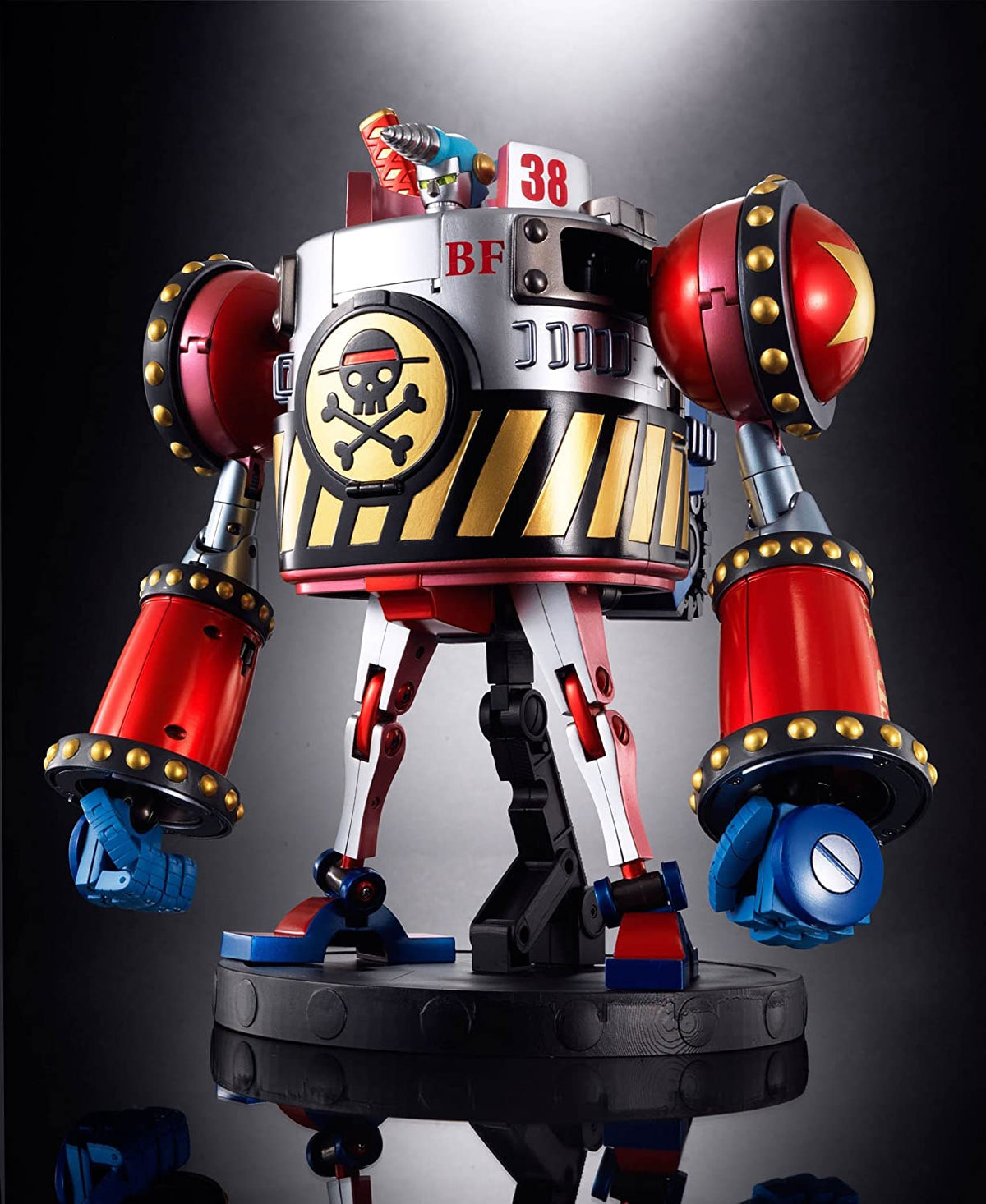 One Piece Soul of Chogokin General Franky GX-63 Bandai (caja con detalles)