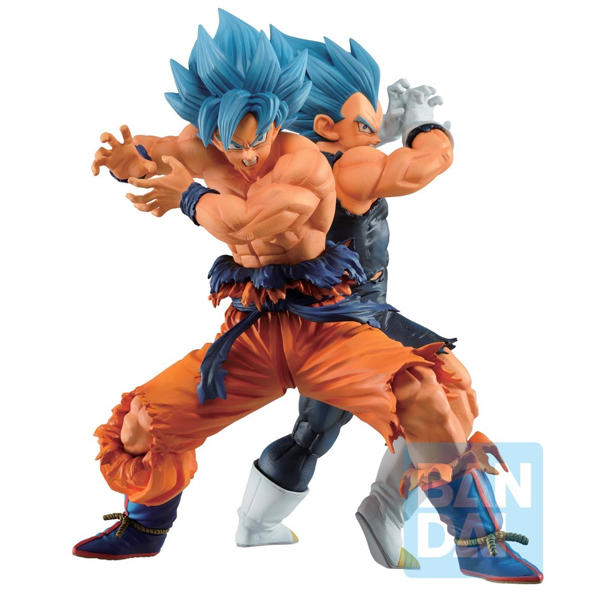 Dragon Ball Super Son Goku and Vegeta Super Saiyan God Super Saiyan Vs Omnibus Super Ichiban Statue