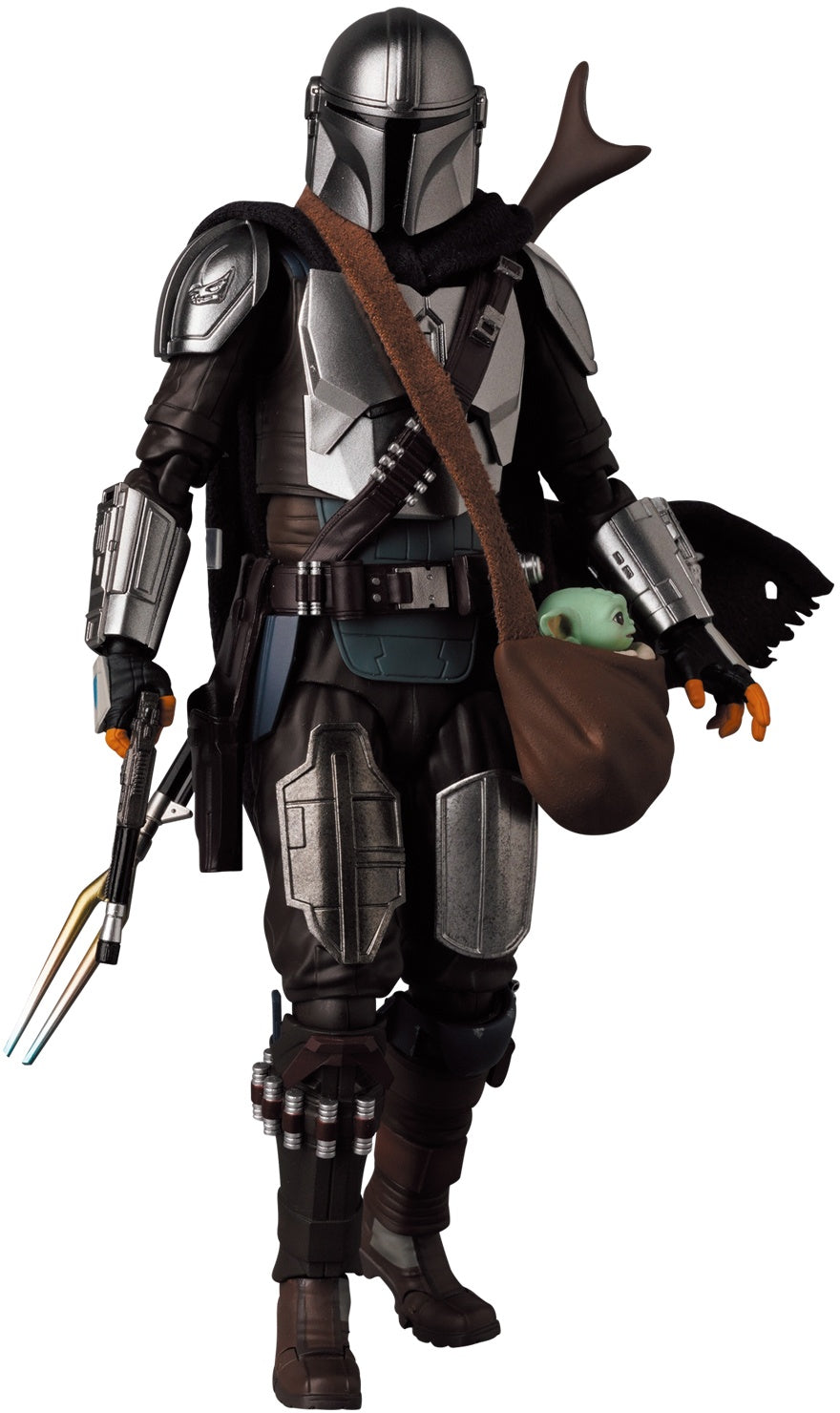 The Mandalorian Season 2 - Grogu &amp; Mandalorian (Ver. 2.0) MAFEX