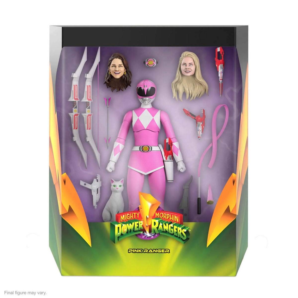Power Rangers Ultimates Mighty Morphin Pink Ranger Super 7