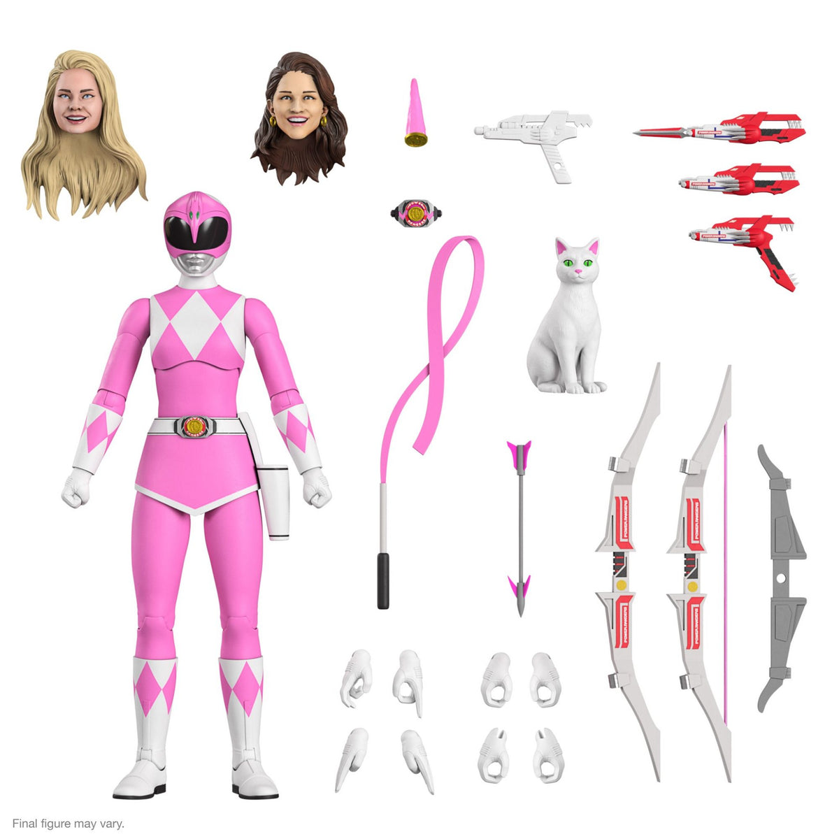 Power Rangers Ultimates Mighty Morphin Pink Ranger Super 7