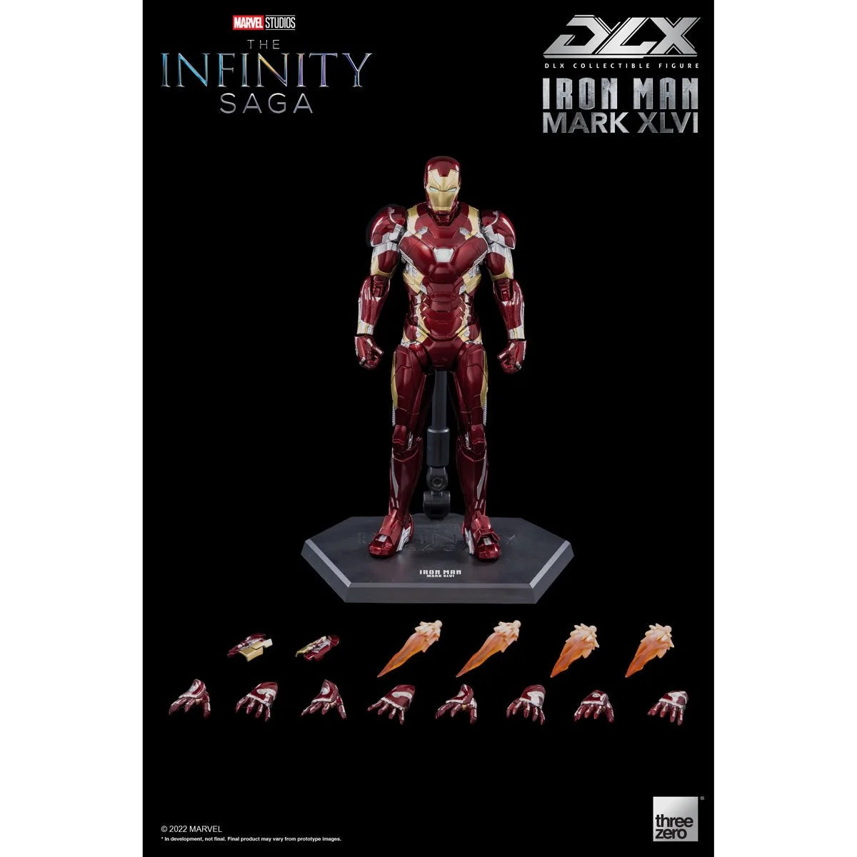 Avengers: Infinity Saga Iron Man Mark 46 DLX Three Zero