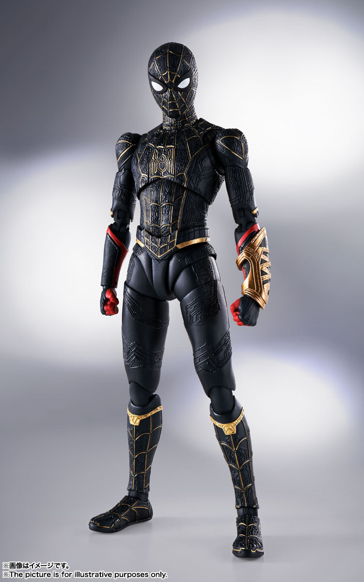 Spider-Man No Way Home SPIDER-MAN BLACK AND GOLD SUIT S.H.Figuarts