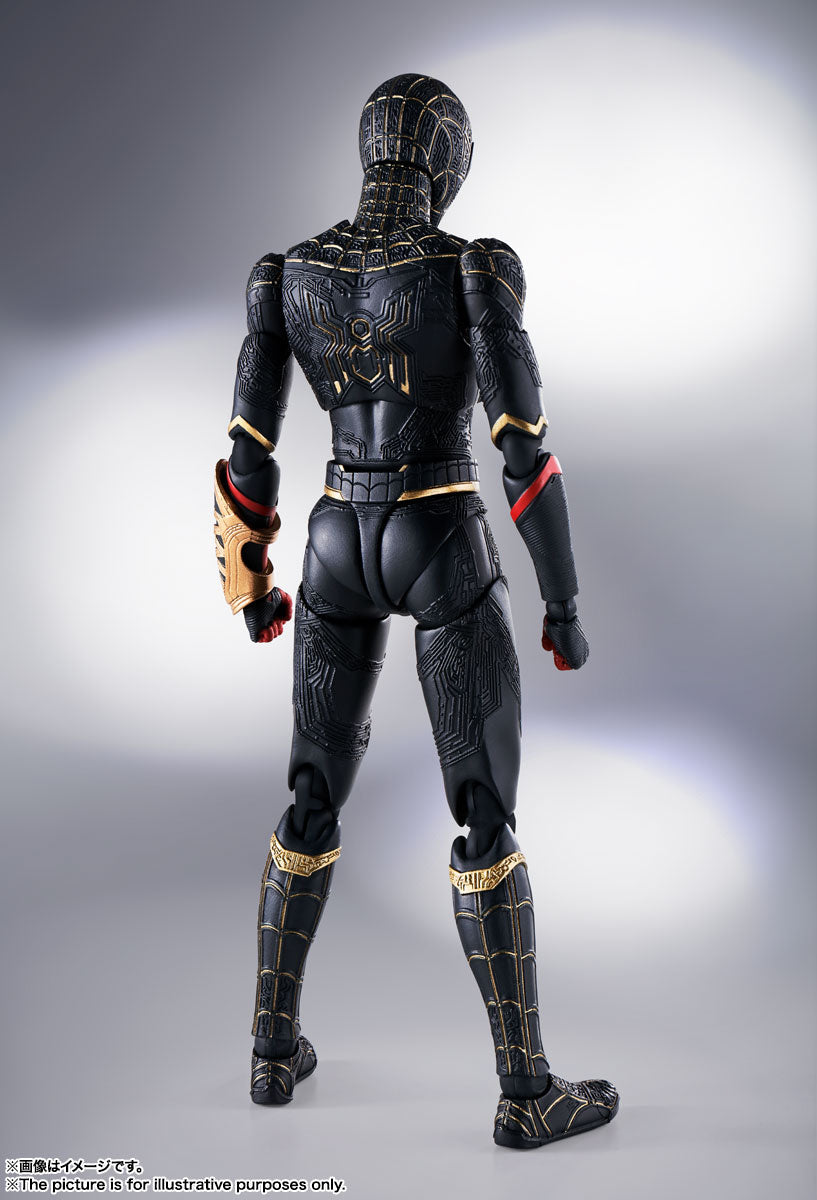 Spider-Man No Way Home SPIDER-MAN BLACK AND GOLD SUIT S.H.Figuarts