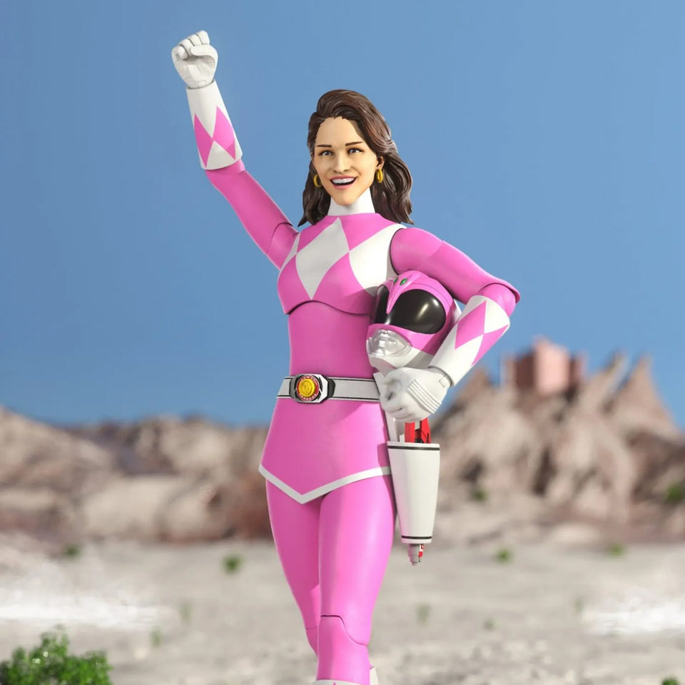 Power Rangers Ultimates Mighty Morphin Pink Ranger Super 7