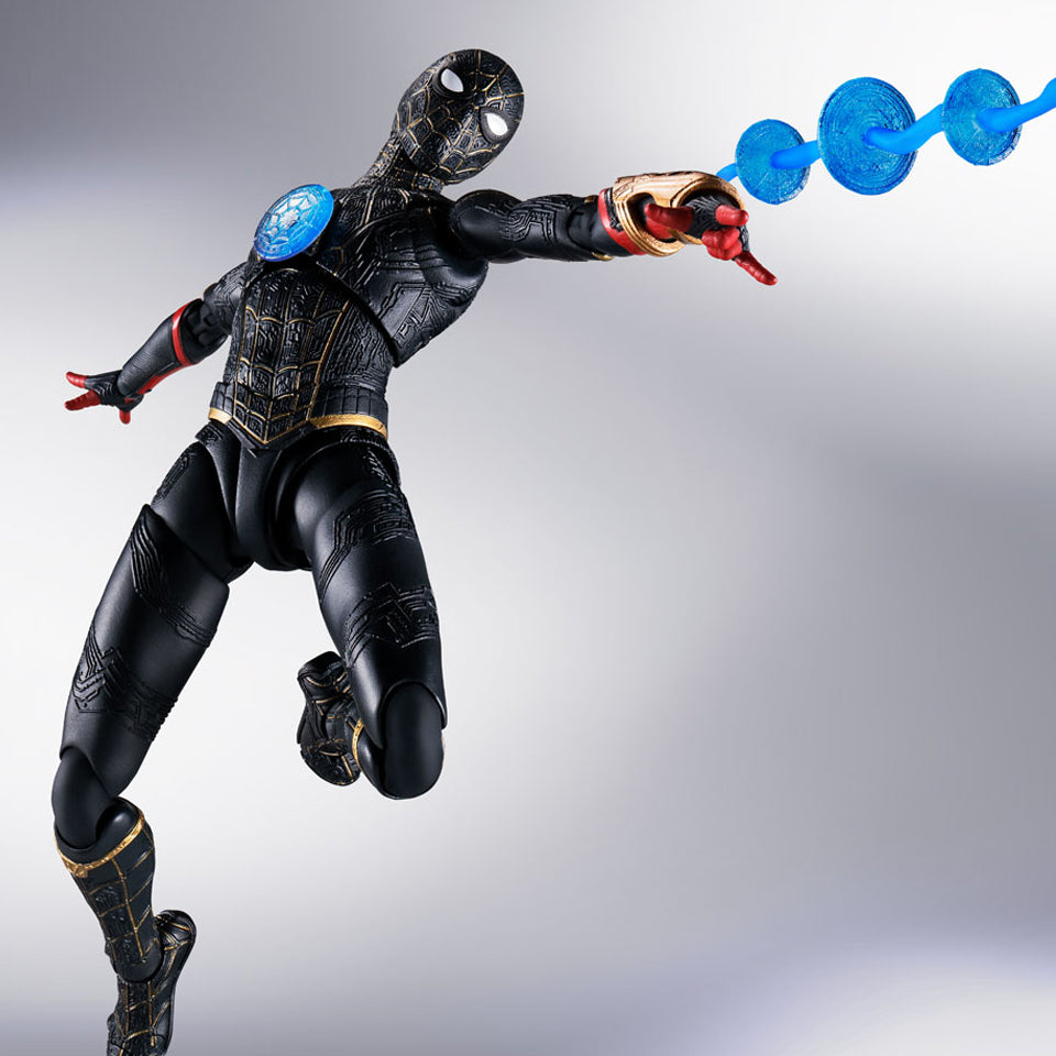 Spider-Man No Way Home SPIDER-MAN BLACK AND GOLD SUIT S.H.Figuarts